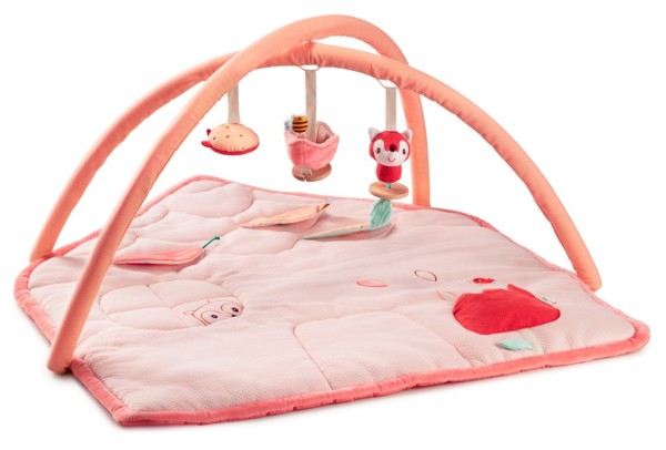 Lilliputiens Tapis éveil avec Arche Forêt  Rose
