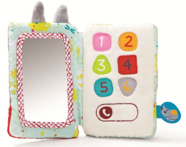 Lilliputiens Téléphone en tissu Loup Nicolas