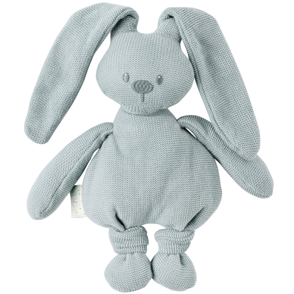 Nattou Peluche Lapin Tricot Vert de Gris Lapidou