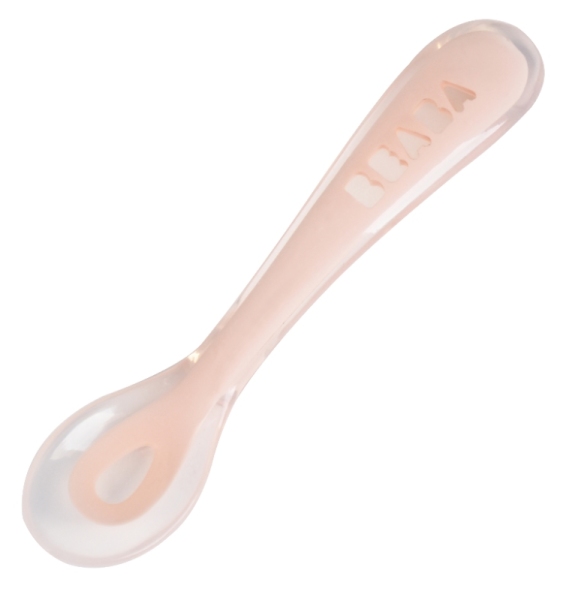 Beaba Cuillère 2ème Age Silicone Rose