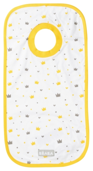 Beaba Bavoir Coton Couronnes Jaune
