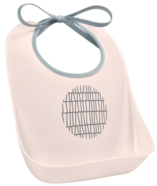 Beaba Bavoir Apprentissage Pink Grid