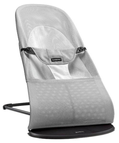 BabyBjörn Transat Balance Soft Argent Blanc Maille Filet