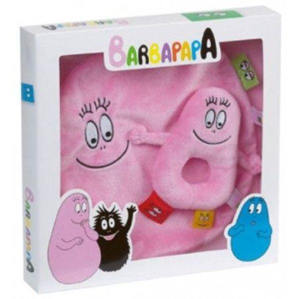 Jemini Coffret Doudou et Hochet Barbapapa