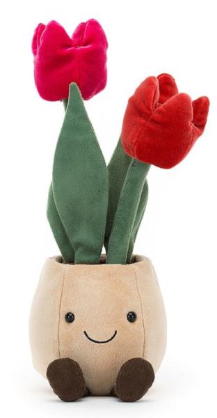 Jellycat Peluche Tulipe en pot Amuseable