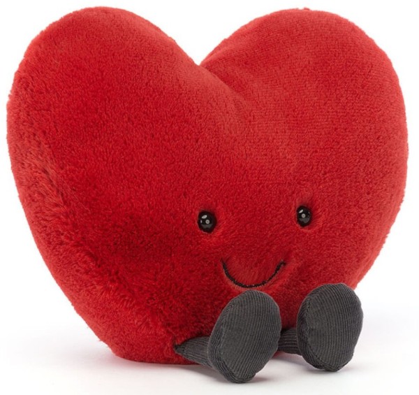 Jellycat Peluche Coeur Rouge Large Amuseable