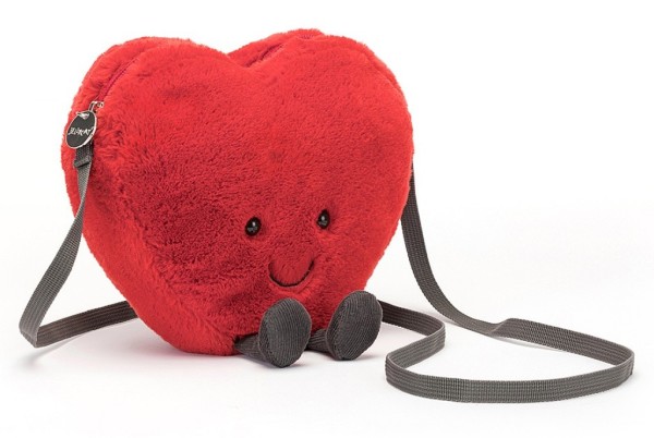 Jellycat Sac à main Coeur Rouge Amuseable