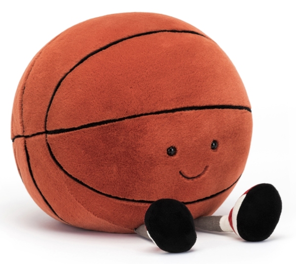 Jellycat Peluche Ballon de Basket Amuseable Sport