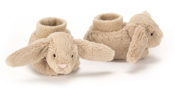 Jellycat Chaussons Lapin Bashful Beige - 0/6 mois