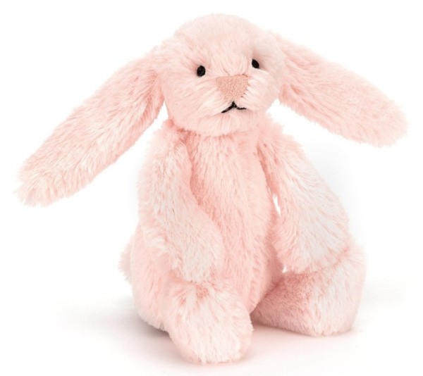 Jellycat Peluche Baby Lapin Bashful Rose - 13 cm