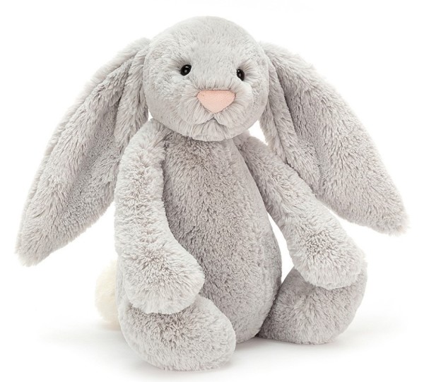 Jellycat Peluche Lapin Gris Bashful - 36 cm