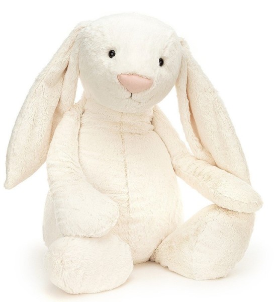 Jellycat Peluche Lapin Crème Bashful - 108 cm