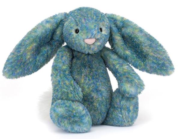 Jellycat Peluche Lapin Azure Bashful Luxe - 31 cm