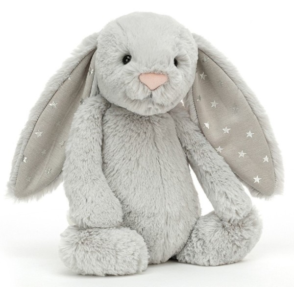 Jellycat Peluche Lapin Bashful Shimmer - 31 cm