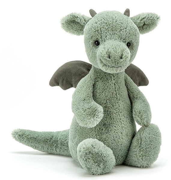 Jellycat Peluche Dragon Vert Bashful - 18 cm Jellycat Peluche Dragon Vert Bashful - 18 cm