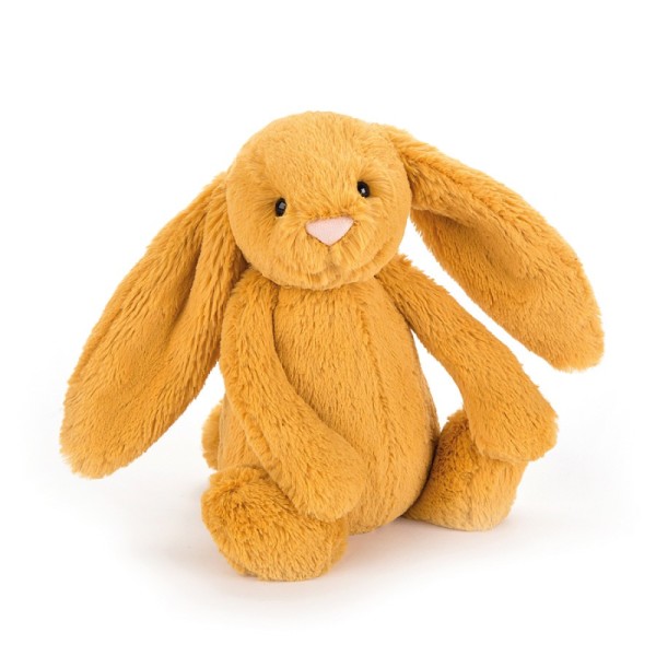 Jellycat Peluche Lapin Bashful Safran - 18 cm