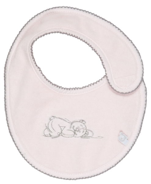 Noukies Bavoir Mini Poudre d'étoiles Rose
