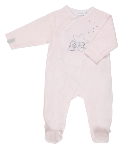 Noukies Pyjama Poudre Etoiles Rose - 6 mois