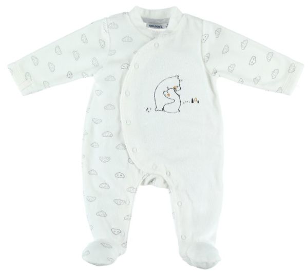 Noukies Pyjama Velours Timeless Naissance