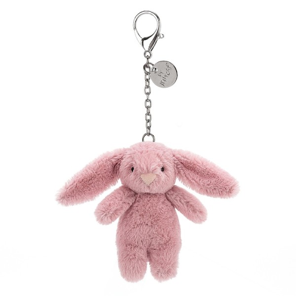 Jellycat Porte-Clés Lapin Bashful Rose 8 cm