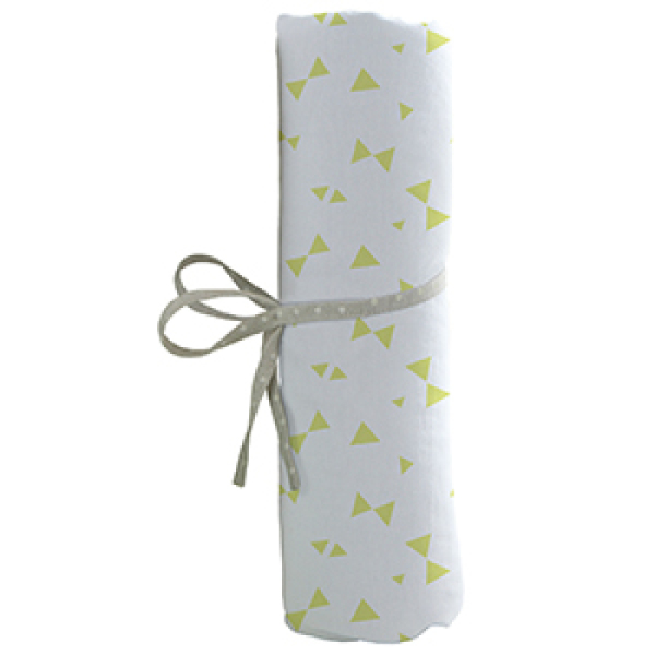 Babycalin Drap Housse Imprimé Noeuds Vert - 60x120 cm