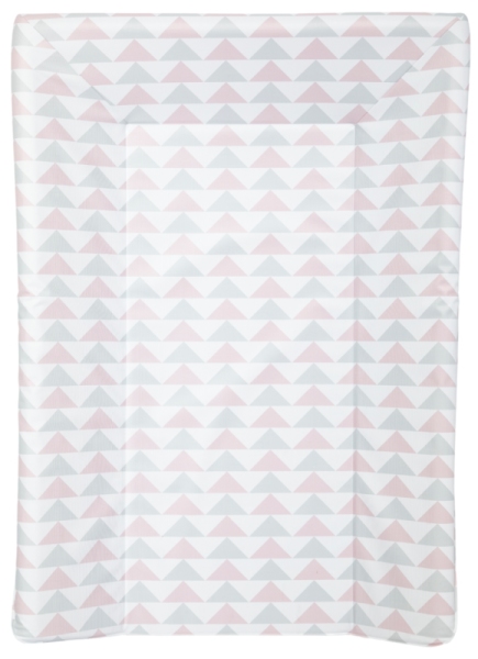 Babycalin Matelas à Langer Luxe Géométrique rose et gris - 50 x 70 cm