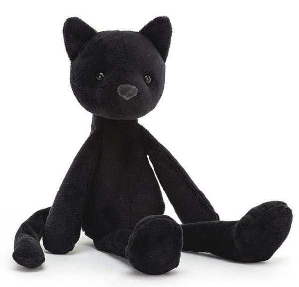 Jellycat - Peluche chat noir bewitching Doudouplanet, Livraison Gratuite  24/48h