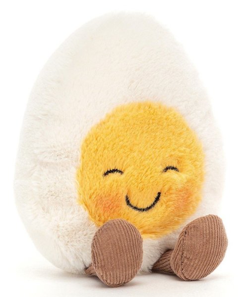 Jellycat Peluche Oeuf Dur qui rougit Amuseable