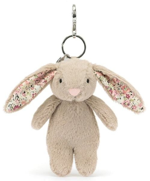 Jellycat Porte Clés Lapin Beige Bashful Blossom
