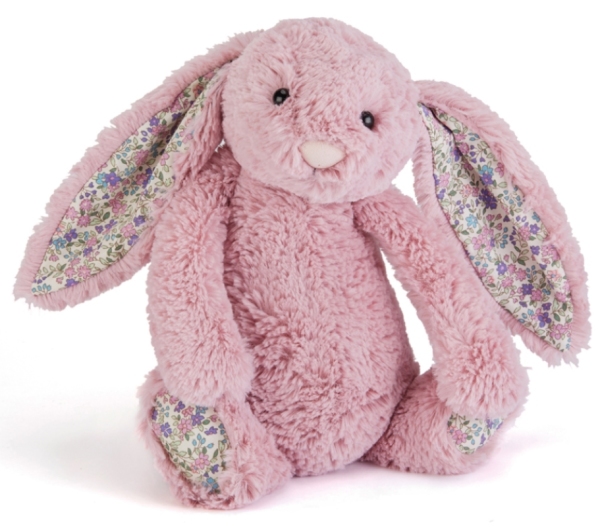 Jellycat - Doudou plat Blossom lapin rose - L: 13 cm x l : 34 cm x H: 34 cm