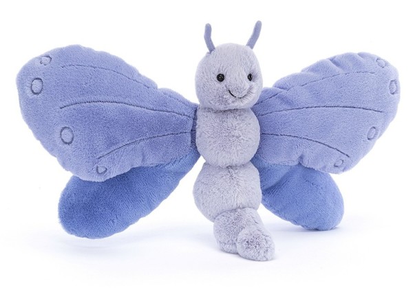 Jellycat Peluche papillon jacinthe des bois bluebell Livraison Gratuite 24 48h
