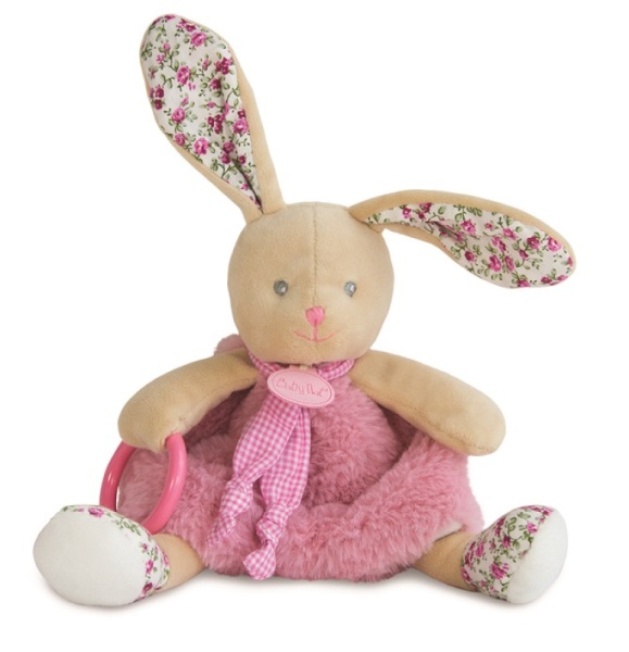 Babynat Peluche Pantin Activités Lapin Les Poupis - 26 cm