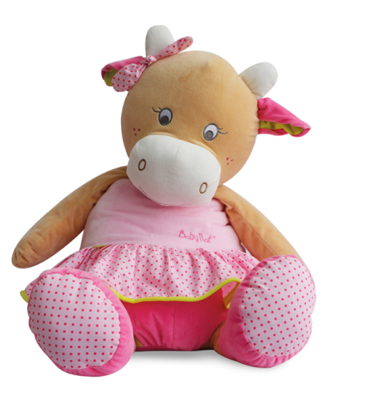 Babynat Peluche Pantin Vache Coquillette Large - 60 cm