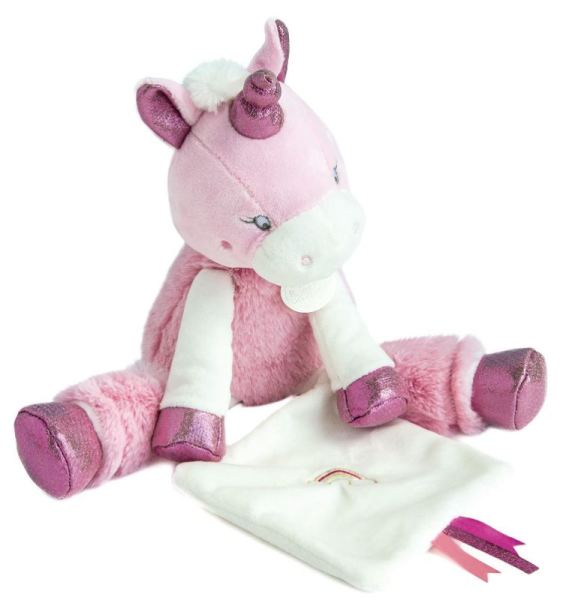 Babynat Peluche avec mouchoir Licorne Poussière d'Etoiles