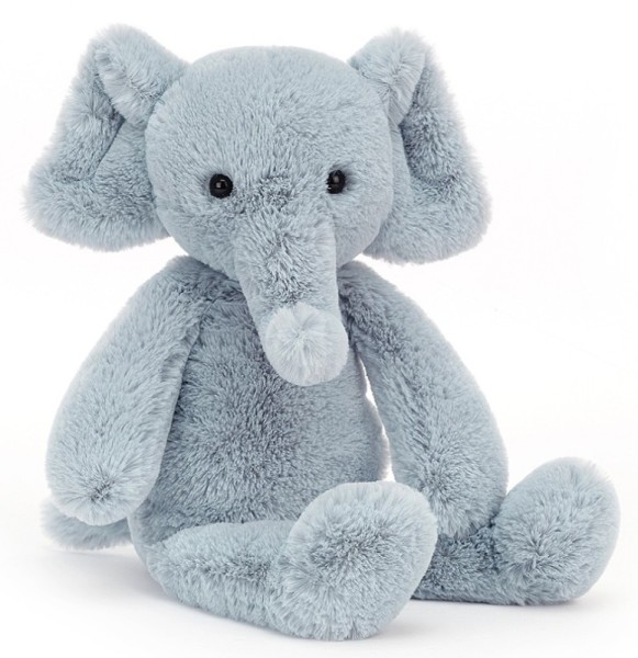 Jellycat Peluche Eléphant  Elly Bobbie Snugglet - 24 cm