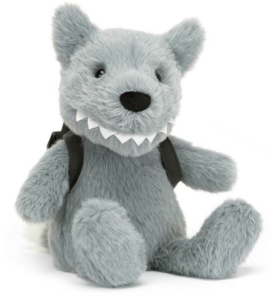Jellycat Peluche Loup et son sac à dos