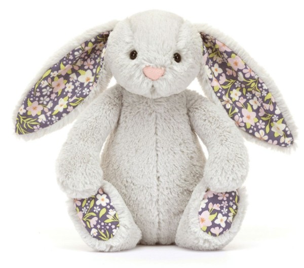 Jellycat Peluche Lapin Gris Bloom Blossom Bashful Small
