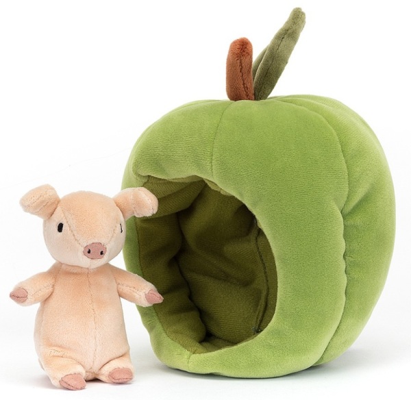 Jellycat Peluche Cochon dans sa maison Bramblings