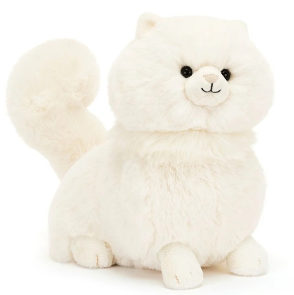 Jellycat Peluche Chat Persan Blanc Carissa