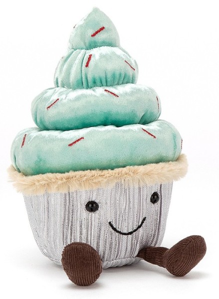 Jellycat Peluche Cupcake Menthe