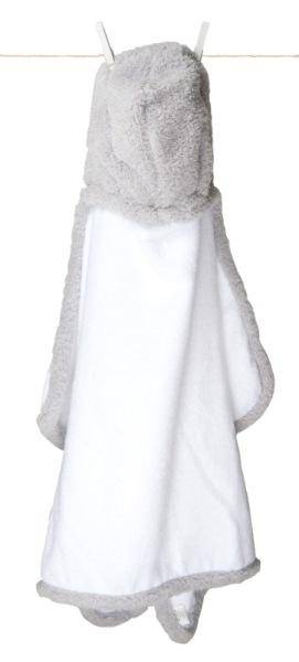 Little Giraffe Cape de Bain Grise Chenille