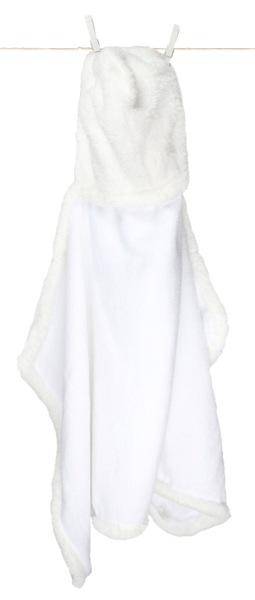 Little Giraffe Cape de Bain Blanche Chenille