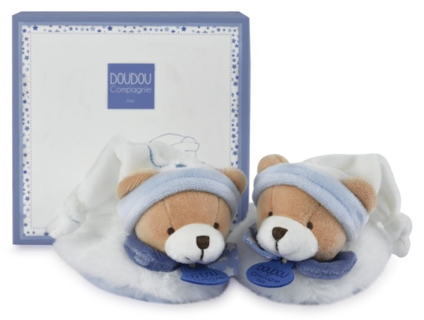 Doudou et Compagnie Chaussons Ours Petit Chou - 6-12 mois