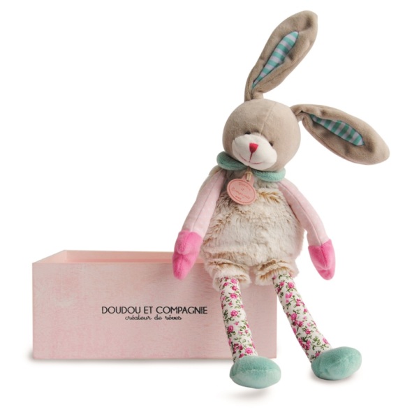 Doudou et Compagnie Peluche Pantin Lapin - 32 cm