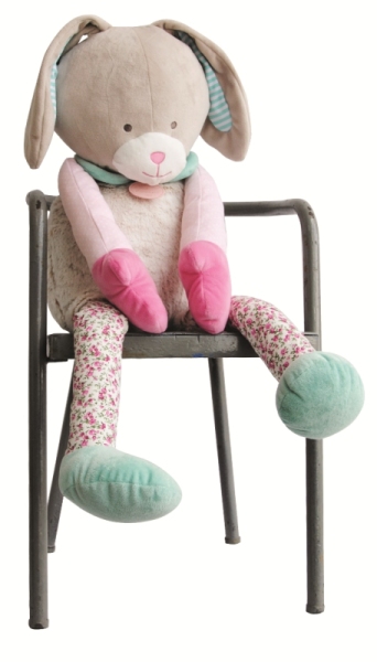 Doudou et Compagnie Peluche Lapin Choupidoudou - 80 cm