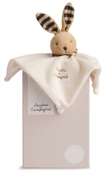 Doudou et Compagnie Doudou Lapin Taupe - 25 cm