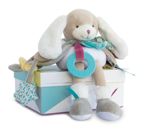 Doudou et Compagnie Peluche Pantin Activité Chien Toopi - 28 cm