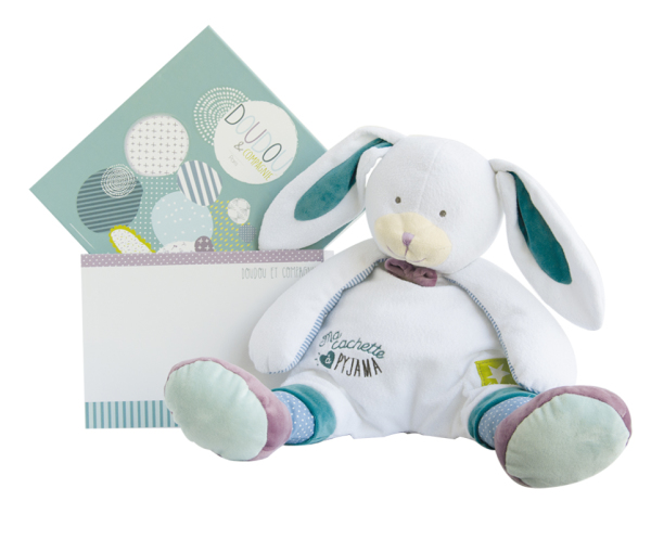 Doudou et Compagnie Range Pyjama Lapin Les Ptitous - 50 cm