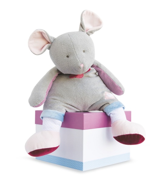 Doudou et Compagnie Range Pyjama Souris Les Ptitous - 50 cm