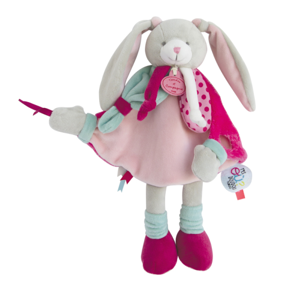 Doudou et Compagnie Doudou Pantin Tatoo Lapin - 28 cm